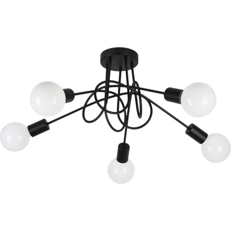 NOWOŚĆ ML2475 Lampa sufitowa TURBINO 5xE27 Milagro