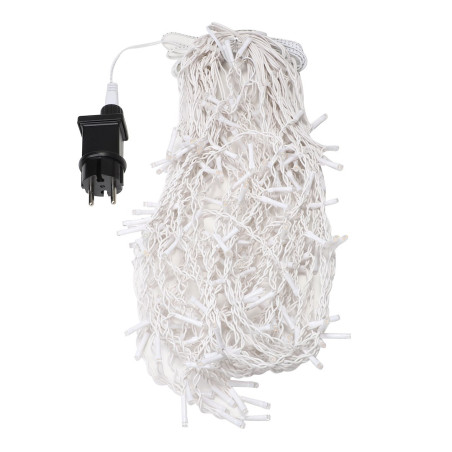 NOWOŚĆ EKSW2740 Kurtyna Świąteczna 200LED 5m 2000K + 6000K Flash IP44 Biały Milagro