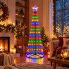 NOWOŚĆ EKSW2899 Choinka LED 1,8m 269LED 2700K + RGB IP44 Zielony Milagro