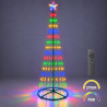 NOWOŚĆ EKSW2742 Choinka LED 2,5m 365LED 2700K + RGB IP44 Zielony Milagro
