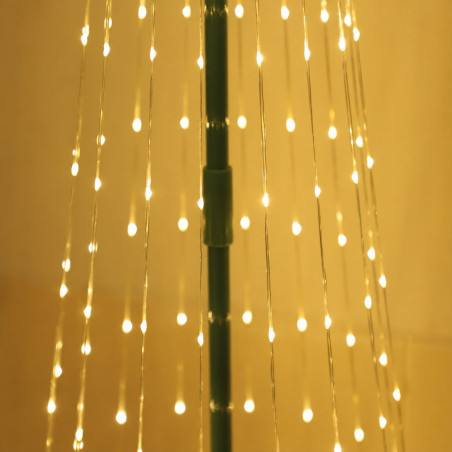 NOWOŚĆ EKSW2742 Choinka LED 2,5m 365LED 2700K + RGB IP44 Zielony Milagro