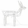 NOWOŚĆ EKSW2926 Renifer Ruchoma Głowa 180LED 3000K IP44 90cm Milagro