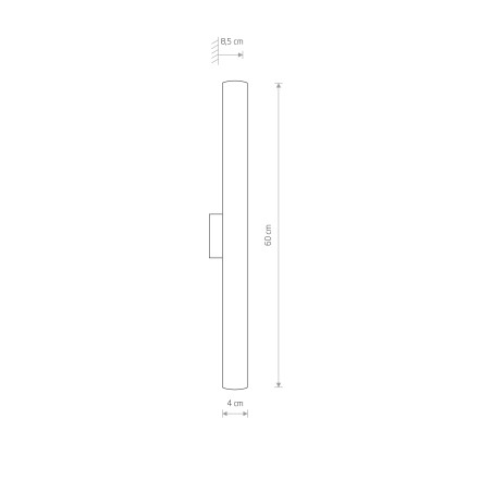 ICE TUBE LED  S Chrom 12W Nowodvorski 8118
