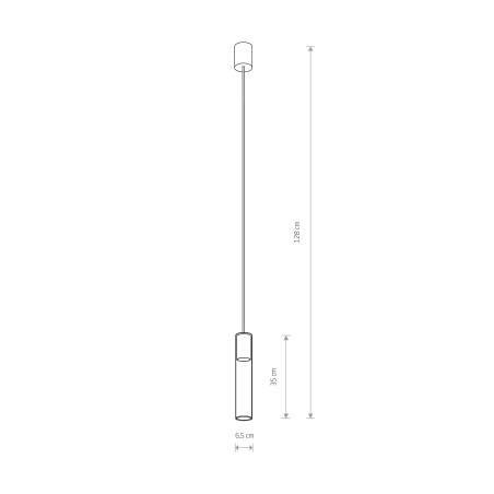 CYLINDER L Transparentny 10W only LED Nowodvorski 7867