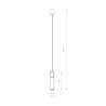 CYLINDER L Transparentny 10W only LED Nowodvorski 7867