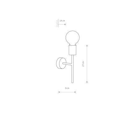 RADIUS Czarny 60W Nowodvorski 7762