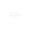 LID SQUARE  LED 15W, 3000K,WH 10420 Nowodvorski