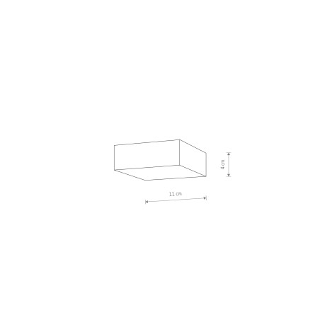 LID SQUARE  LED 15W, 3000K,WH 10420 Nowodvorski