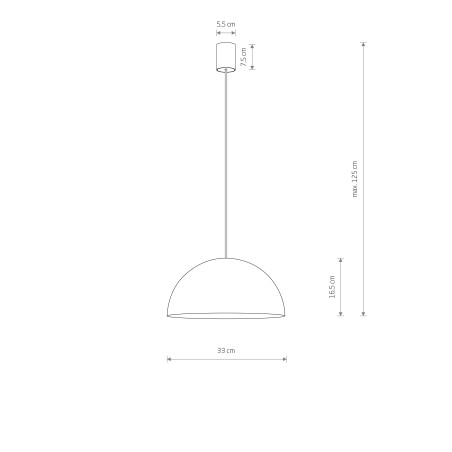 Lampa wisząca HEMISPHERE SUPER S WHITE-GOLD 10701 Nowodvorski