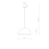 Lampa wisząca HEMISPHERE SUPER S WHITE-GOLD 10701 Nowodvorski