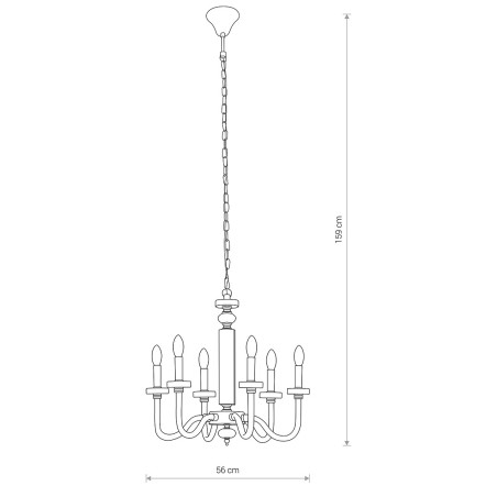 HAMPTON Chrom 6x40W
