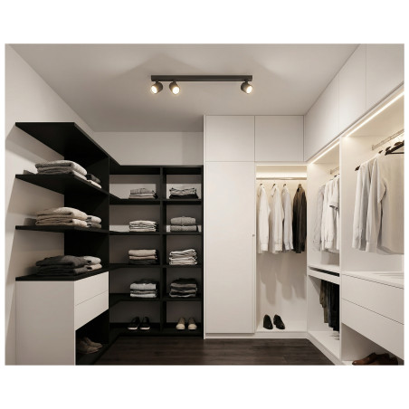 Reflektor sufitowy EXO 3 LINE 70 AZ6650 Azzardo czarny