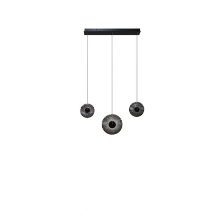 Lampa wisząca LED ściemniana ANDORA 3 LINE AZ6885 Azzardo dymiona / czarna