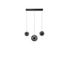 Lampa wisząca LED ściemniana ANDORA 3 LINE AZ6885 Azzardo dymiona / czarna