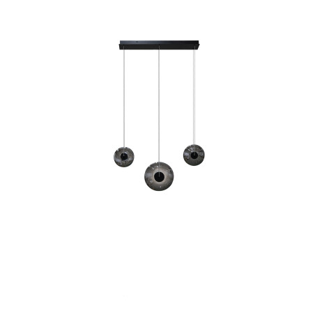 Lampa wisząca LED ściemniana ANDORA 3 LINE AZ6885 Azzardo dymiona / czarna