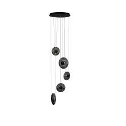 Lampa wisząca LED ściemniana ANDORA 5 AZ6887 Azzardo dymiona / czarna