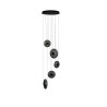 Lampa wisząca LED ściemniana ANDORA 5 AZ6887 Azzardo dymiona / czarna