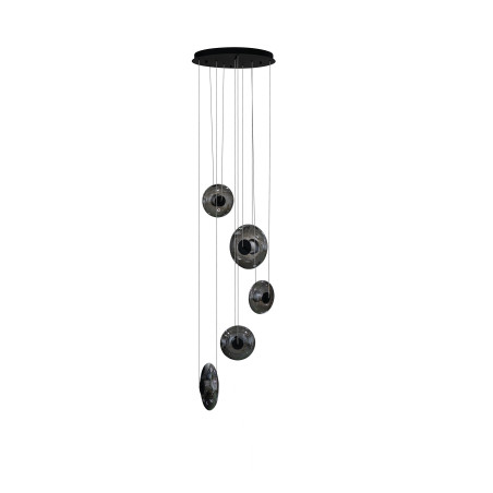 Lampa wisząca LED ściemniana ANDORA 5 AZ6887 Azzardo dymiona / czarna