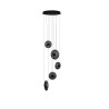 Lampa wisząca LED ściemniana ANDORA 5 AZ6887 Azzardo dymiona / czarna