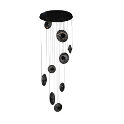 Lampa wisząca LED ściemniana ANDORA 9 AZ7255 Azzardo dymiona / czarna