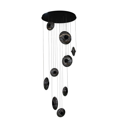 Lampa wisząca LED ściemniana ANDORA 9 AZ7255 Azzardo dymiona / czarna