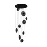 Lampa wisząca LED ściemniana ANDORA 9 AZ7255 Azzardo dymiona / czarna