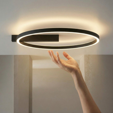 Plafon LED ściemniany ARTE 15 W+15 W CCT AZ7010 Azzardo czarny