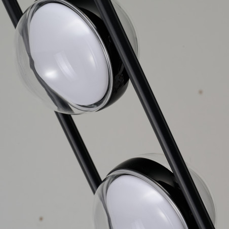 Lampa podłogowa LED ściemniana ASTRID AZ6893 Azzardo czarna / przezroczysta