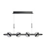 Lampa wisząca LED ściemniana ASTRID AZ6892 Azzardo czarna / przezroczysta