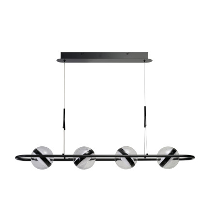 Lampa wisząca LED ściemniana ASTRID AZ6892 Azzardo czarna / przezroczysta
