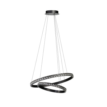 Lampa wisząca LED ściemniana AZALEA 60+40 AZ6773 Azzardo czarna / przezroczysta