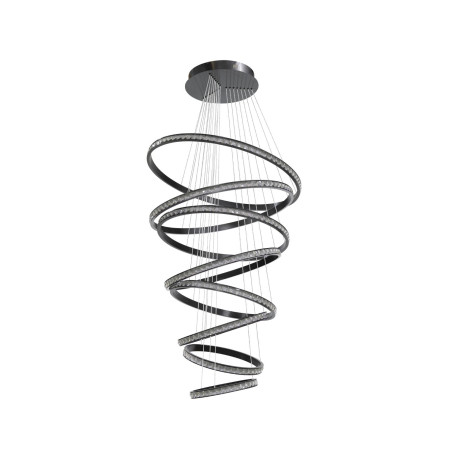 Lampa wisząca LED AZALEA SPIRAL AZ6774 Azzardo czarna / przezroczysta
