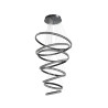 Lampa wisząca LED AZALEA SPIRAL AZ6774 Azzardo czarna / przezroczysta