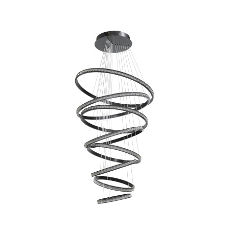 Lampa wisząca LED AZALEA SPIRAL AZ6774 Azzardo czarna / przezroczysta