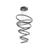 Lampa wisząca LED AZALEA SPIRAL AZ6774 Azzardo czarna / przezroczysta