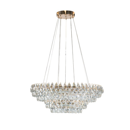 Lampa wisząca LED ściemniana BARLETTA 60+100 AZ6904 Azzardo przezroczysta / różowe złoto