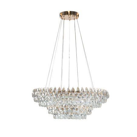 Lampa wisząca LED ściemniana BARLETTA 60+100 AZ6904 Azzardo przezroczysta / różowe złoto