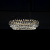 Lampa wisząca LED ściemniana BARLETTA 60+100 AZ6904 Azzardo przezroczysta / różowe złoto