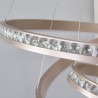 Lampa wisząca LED ściemniana CAMELIA 40+60+80 AZ6769 Azzardo różowe złoto / przezroczysta
