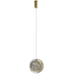 Lampa wisząca LED EUFORIA 13 1 AZ6734 Azzardo złota / przezroczysta