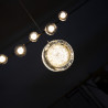 Lampa wisząca LED EUFORIA 13 1 AZ6734 Azzardo złota / przezroczysta