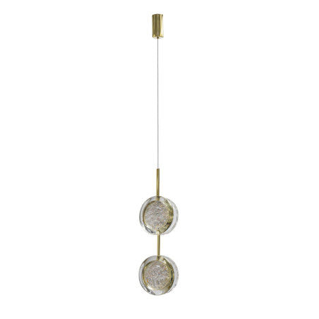 Lampa wisząca LED EUFORIA 2 AZ6736 Azzardo złota / przezroczysta