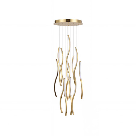 Lampa wisząca LED ściemniana FLOW 13 3000 K AZ6816 Azzardo złota