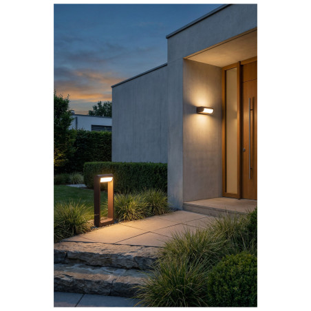 Lampa ogrodowa stojąca LED FRAME 30 3000 K AZ6684 Azzardo ciemnoszara