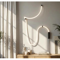 Lampa wisząca LED ściemniana IVY 3 m AZ6751 Azzardo czarna / biała