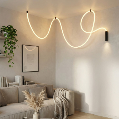 Lampa wisząca LED ściemniana IVY 5 m AZ6750 Azzardo czarna / biała