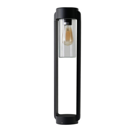 Lampa ogrodowa stojąca LANTERN E27 IP54 AZ6828 Azzardo czarna / przezroczysta