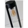 Lampa ogrodowa stojąca LANTERN E27 IP54 AZ6828 Azzardo czarna / przezroczysta