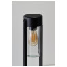 Lampa ogrodowa stojąca LANTERN E27 IP54 AZ6828 Azzardo czarna / przezroczysta