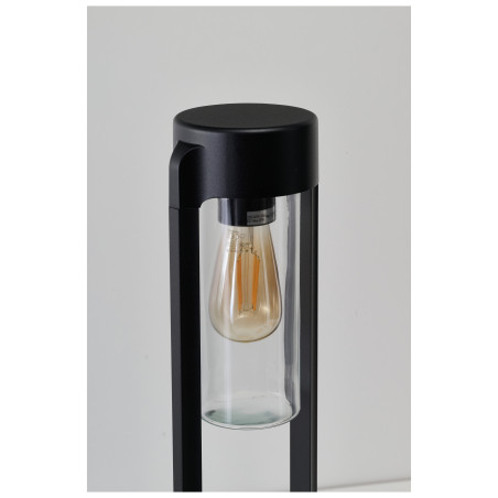 Lampa ogrodowa stojąca LANTERN E27 IP54 AZ6828 Azzardo czarna / przezroczysta
